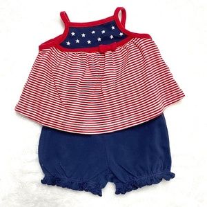 Carter's‎ red/white/blue patriotic outfit set 3m